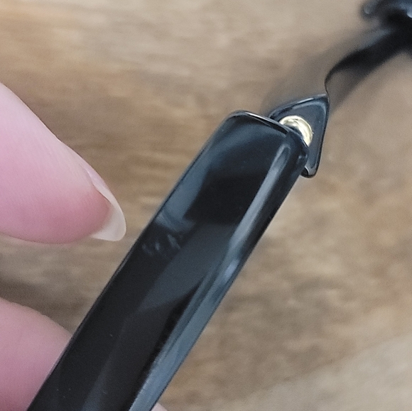 Lucite Black Collar Choker Necklace - Vintage, Estate - Picture 7 of 8